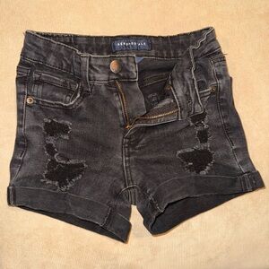 Aeropostale Women's Black Denim Shorts